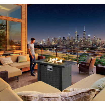 Outdoor Propane Gas Fire Pit Table