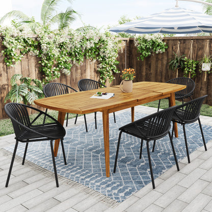 Patio Dining Chairs Stackable Chairs with Breathable Design Modern Simple Art Style