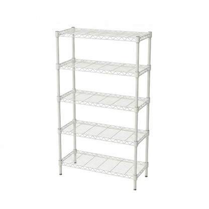 Adjustable 5-Tier Metal Wire Shelving Unit for Kitchen Garage