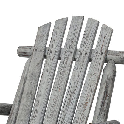 Wooden Porch Rocker Chair,Durable Wooden Porch Rocker Chair,Fir log Rocking Chair,Patio Rockers for Outside,Garde.Light Gray Color
