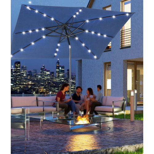 Sun Umbrella Solar Umbrella, Lighted Patio Umbrella