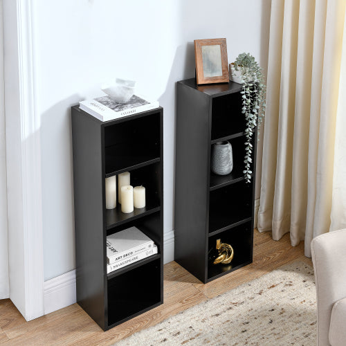 70.9 Inch 8-Tier Detachable Adjustable Slim Media Storage Tower Home Narrow Bookcase