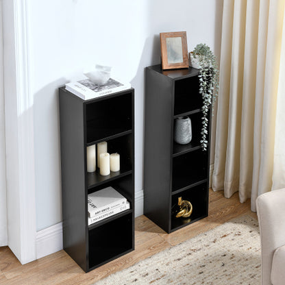 70.9 Inch 8-Tier Detachable Adjustable Slim Media Storage Tower Home Narrow Bookcase