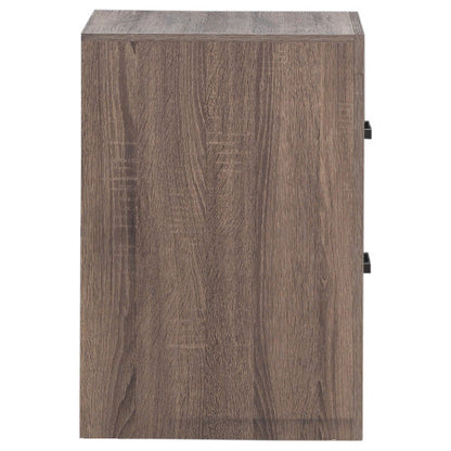 Barrel Oak 2-Drawer Nightstand