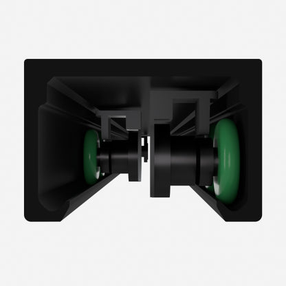 56-60"x74" Aluminum Frame Double Sliding Shower Door,Bypass Bathroom Sliding Door with Premium 1/4" (6mm) Clear Tempered Glass, Black Hardware Sliding Glass Shower Enclosure,Matte Black Finished