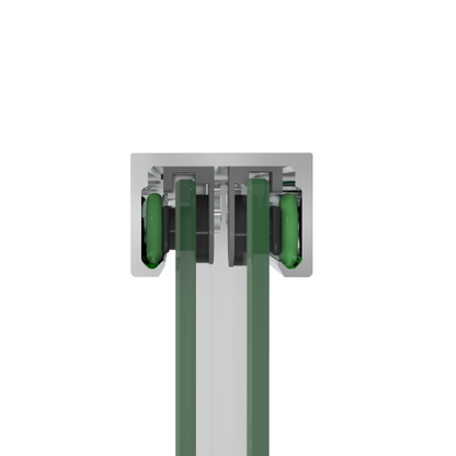 44-48"x76" Aluminum Frame Double Sliding Shower Door,Bypass Bathroom Sliding Door with Premium 1/4" (6mm) Clear Tempered Glass, Chrome Hardware Sliding Glass Shower Enclosure,Chrome Finished