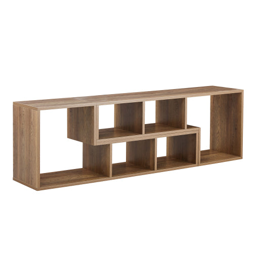 2-Piece L-Shaped Combination TV Stand, MDF Entertainment Center with Open Storage Compartments & Floor Pads