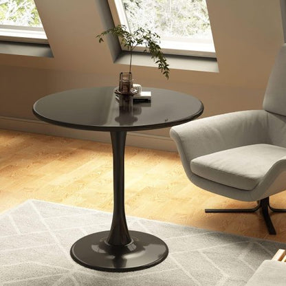 Modern Round Multi-use Table, Black