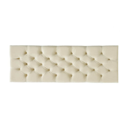 51 inch Beige Diamond Tufted Storage Ottoman Bench, Soft Close Pressure Hinge Upholstered Entryway Footrest