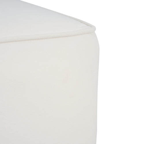 Corduroy Ottoman Square Upholstered Accent Stool for Living Room Bedroom