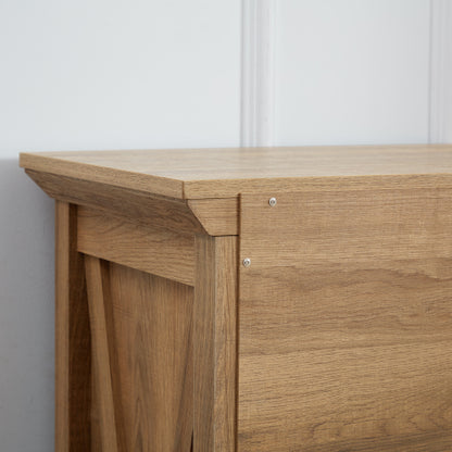 6 Drawer Dresser,6 Drawers cabinet Tall Chest of Drawers Closet Organizers Storage Clothes, cabinet of 6 drawers Living Room, OAK, 31.50''L*15.75W''*47.64''H