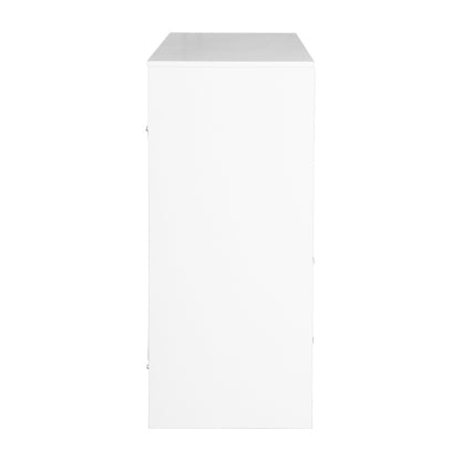 8-Drawer Dresser with Large Fabric Drawers, White