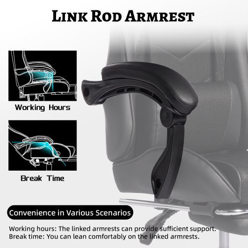 furniture E-sports Gaming Chair Sports Car Driving Seat PU Material Moulded Sponge Comfortable and Safe With Massage Black