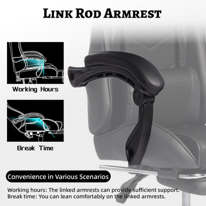 furniture E-sports Gaming Chair Sports Car Driving Seat PU Material Moulded Sponge Comfortable and Safe With Massage Black