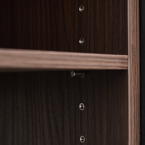 32.5 inch-58.8 inchW 40 inchH Multifuctional Storage Cabinet, Buffet Sideboard Cabinet with Drawer, Corner Cabinet for 44 inchH Window decor, Livingroom, Hallway, Entryway, Kitchen & Office  - Black & Walnut