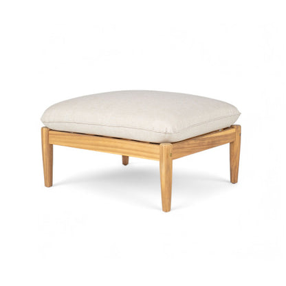 Terassi Outdoor Acacia Wood Lounge Set with Chair, Ottoman