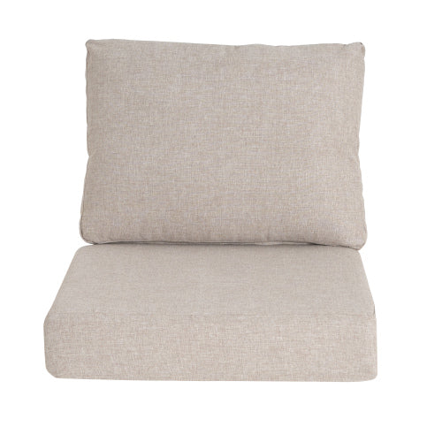 Noah Outdoor Club Chair Cushion Set, Seat Cushion and Back Cushion, Beige