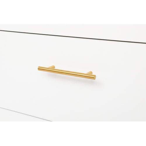 White 5-Drawer Dresser with handles – Modern Storage Cabinet