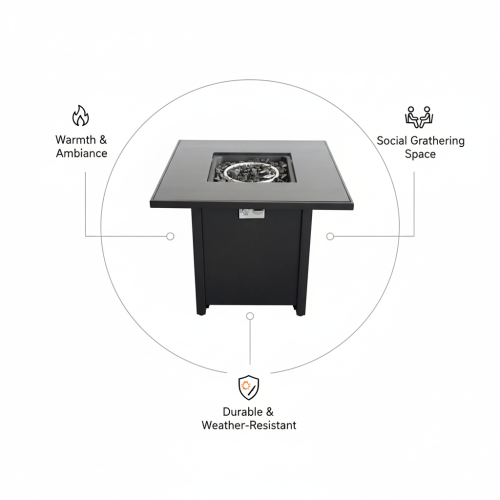 Outdoor Fire Pit for Outdoor Home Garden Backyard Fireplace