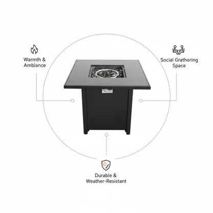 Outdoor Fire Pit for Outdoor Home Garden Backyard Fireplace