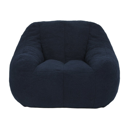 Tufted Faux Fur Memory Foam Bean Bag Chair with Armrests for Adults Kids Dorm Apartment Living Room