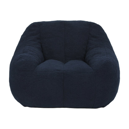 Tufted Faux Fur Memory Foam Bean Bag Chair with Armrests for Adults Kids Dorm Apartment Living Room
