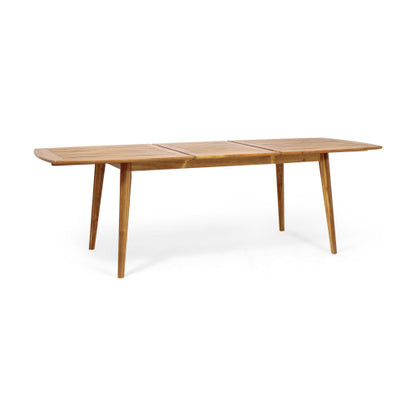 Outdoor Acacia Wood Expandable Dining Table, Teak