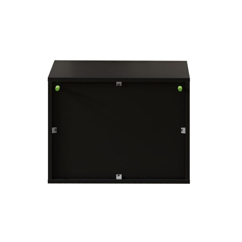 set of 2 nightstand with Space-Saving Wall-Mounted Cabinet: Drawer, Open Storage, 3-Section Slides, Carved Surface, Anti-Shaking, DIY, for Bedroom/Office