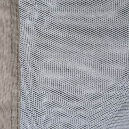 Outsunny 9.6' x 9.6' Patio Gazebo, Outdoor Canopy Shelter with 2-Tier Roof and Netting, Steel Frame for Garden, Lawn, Backyard, and Deck, Taupe