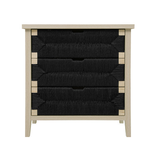 3 Drawer Buffet Sideboard with Woven Rope Design