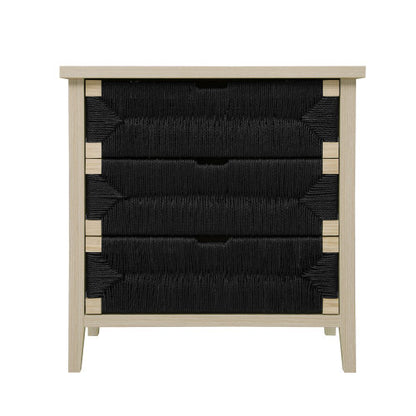 3 Drawer Buffet Sideboard with Woven Rope Design