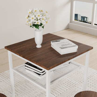 Bar table, equipped with 2 bar stools , with backrest and partition