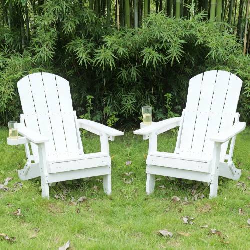 2-Piece All-Season Outdoor Lounge Chairs Perfect For Patio Chats & Garden Leisure Gatherings