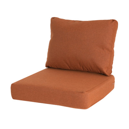 Noah Outdoor Club Chair Cushion Set, Seat Cushion and Back Cushion, Orange