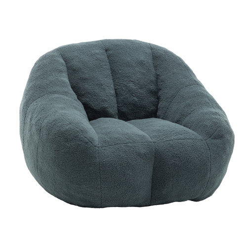 Faux-Fur Tufted Memory-Foam Bean Bag Chair for Adults & Kids