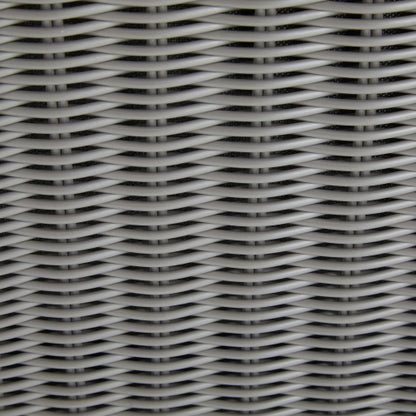 [Set of 2] Gray Aluminum Lounge Chair with Sleek Rope Accents and Comfortable Cushions, Perfect for Modern Outdoor and Indoor Spaces