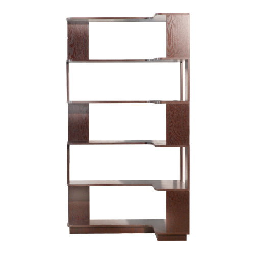 90cm Freestanding Corner Bookshelf with Anti-Tip Design