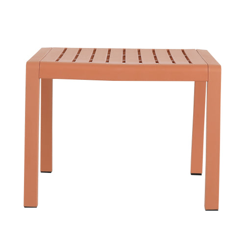 Holiday- 2-Piece PP Single-Seater Chairs + Coffee Table Set – Indoor/Outdoor Multi-Purpose Furniture for Living Room,Balcony,Beach (No Assembly Chairs, Easy Setup Table) – Polypropylene, Apricot Brown