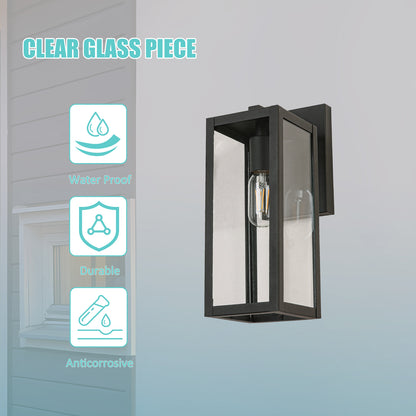 Wall Sconces 1-Light 13.75-in H Matte Black Dark Sky LED Outdoor Wall Light