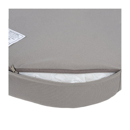 Acacia Wood Outdoor Club Chair with Handwoven Rope Accents & Curved Backrest - Water-Resistant Boho Patio Lounge Chair with Removable Cushions for Porch, Garden