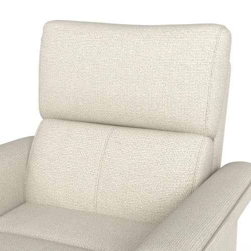 Power Swivel Rocker Recliner Chair for Adults,Rocking Glider Recliner for Small Spaces,Fabric Rocking Chair for Nursery,Single Sofa Recliner for Home Theater Living Room Bedroom(Fabric+Light Gray)