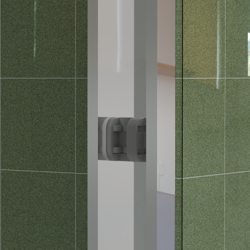 56-60"x70" Aluminum Frame Double Sliding Shower Door,Bypass Bathroom Sliding Door with Premium 5/16" (8mm) Clear Tempered Glass, Chrome Hardware Sliding Glass Shower Enclosure,Chrome Finished