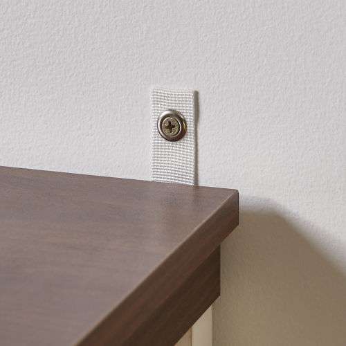 White Farmhouse Nightstand with Charging Station
