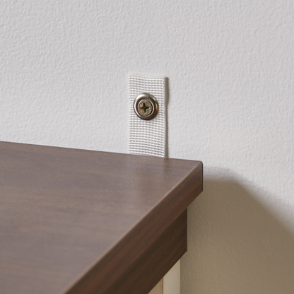White Farmhouse Nightstand with Charging Station