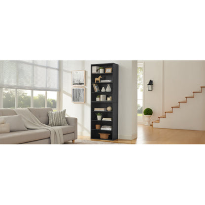 Detachable 8-Layer Adjustable CD DVD Storage Cabinet Multi-purpose Home Bookcase