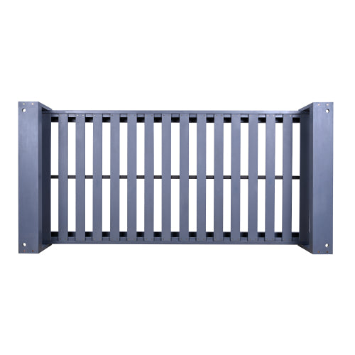 Twin Size Porch Swing Bed Seating Group, Patio Acacia Wood Swing Frame with Hemp Ropes for Garden, Backyard, Gray