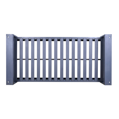 Twin Size Porch Swing Bed Seating Group, Patio Acacia Wood Swing Frame with Hemp Ropes for Garden, Backyard, Gray