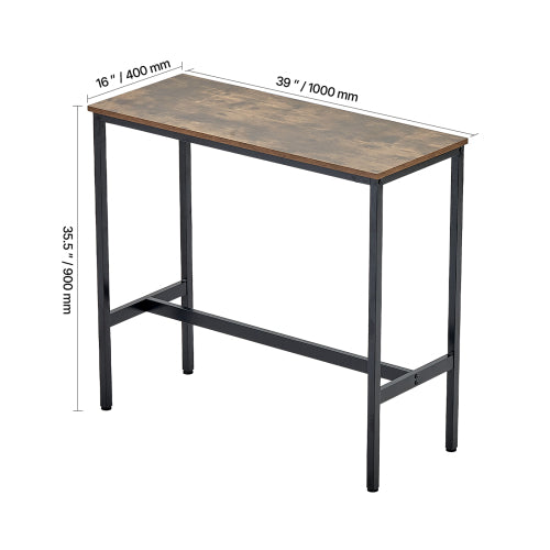Bar Table Height Pub Table Cocktail Coffee Counter Kitchen Dining 39x16x35.5 in