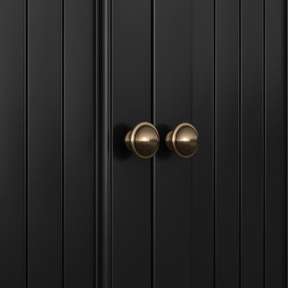 20" Bathroom Vanity with Sink, Bathroom Cabinet with Two Doors, Magnetic Door Stopper and Adiustable Foot Pads, A Drawer, Black