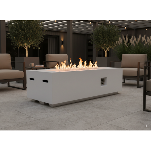 Outdoor Rectangle Propane Fire Pit Table 60inch